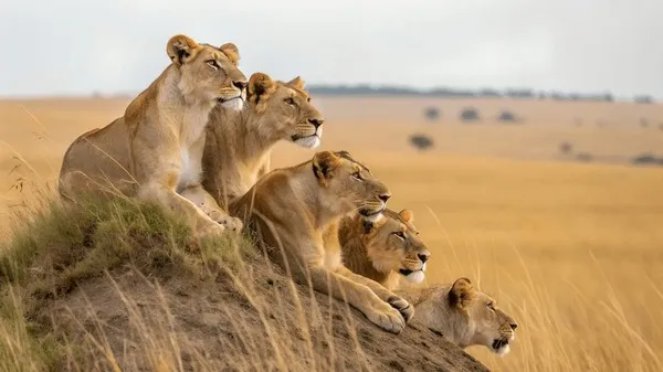 非洲狮群 - 四虎视频 | 动物世界